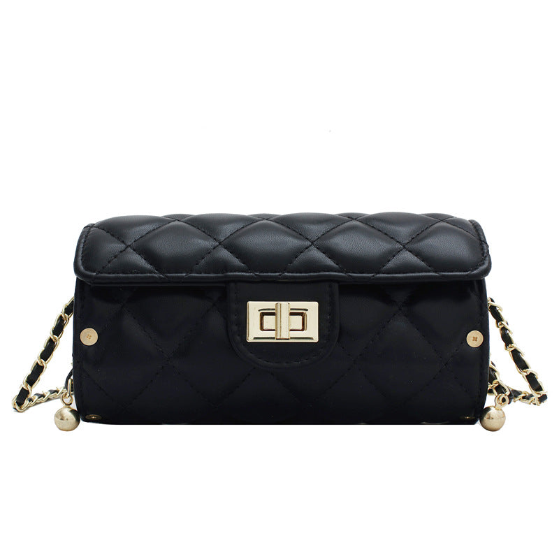 Women's Quilted Chain Strap Travel Bag