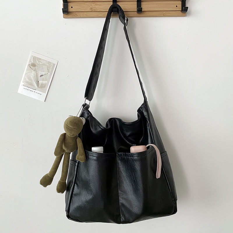 Women's Large Capacity Textured Messenger Bag