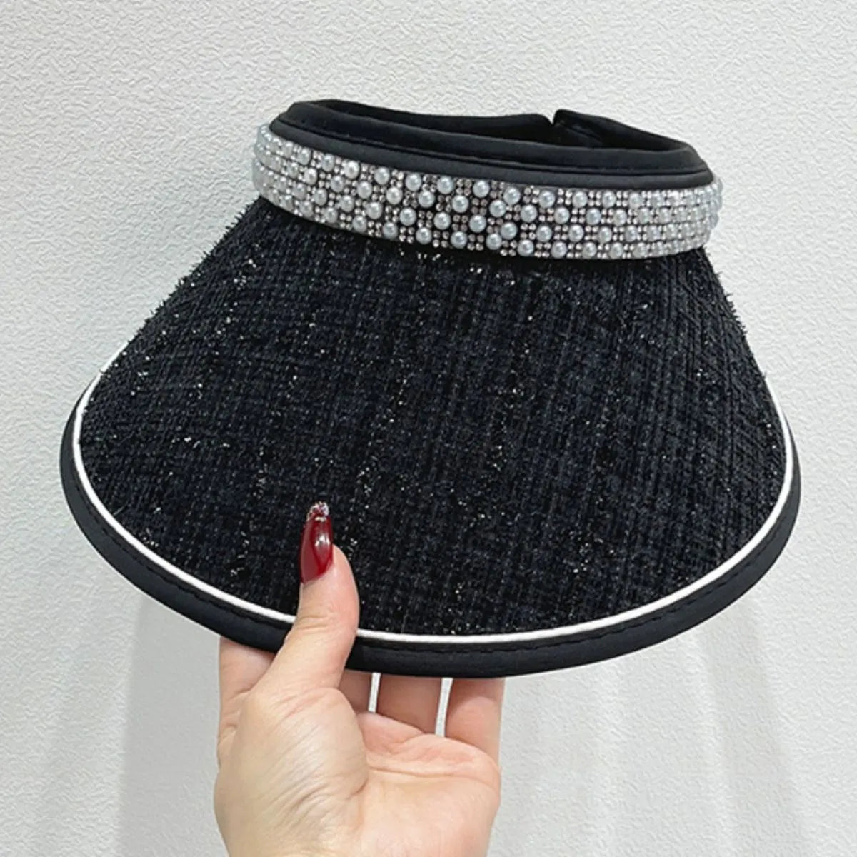 Pearl Detail Sunscreen Hat