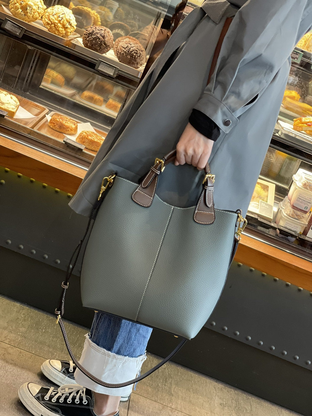 Retro Leather Messenger Bag