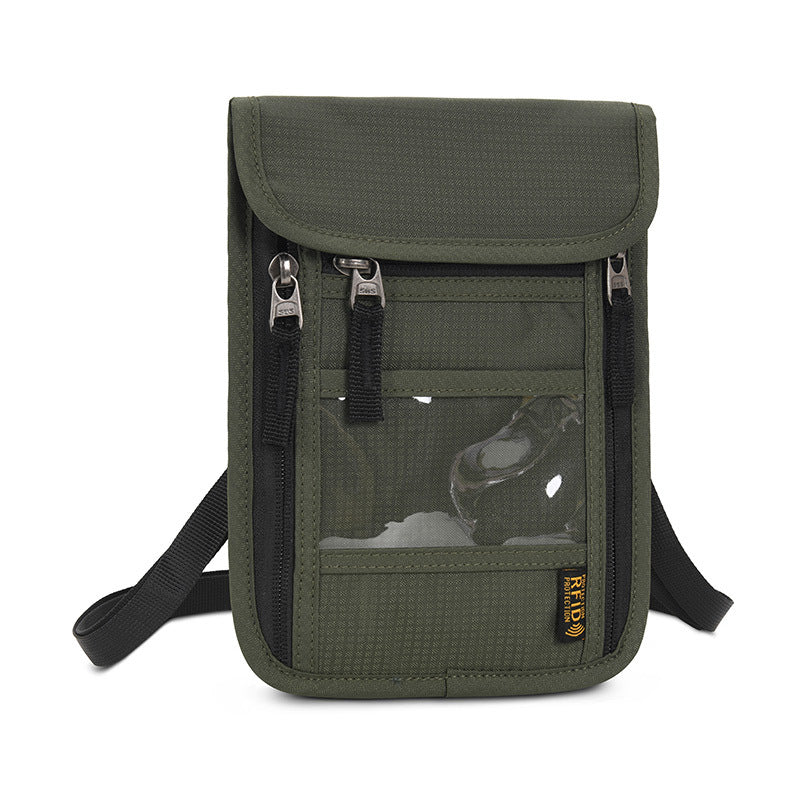 Multifunctional Passport Bag Ticket Clip Carrying Case Large Capacity