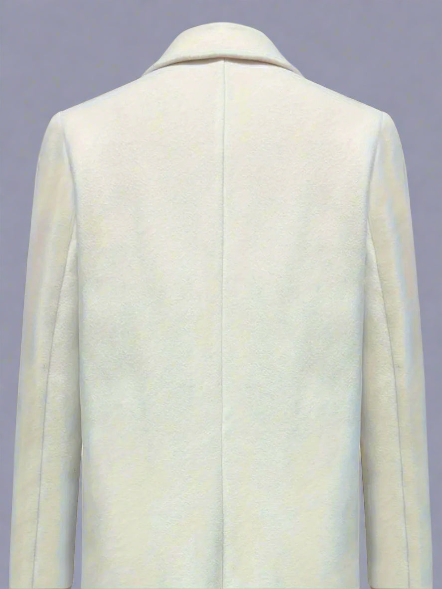 Abrigo liso para mujer – Prenda exterior cálida esencial para otoño e invierno