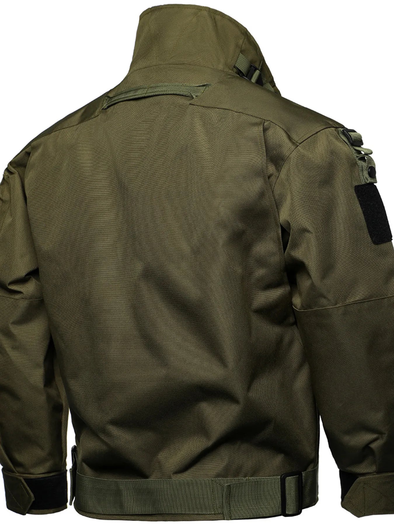 Chaqueta Impermeable Talla Grande de Hombre con Múltiples Hebillas Talla Grande