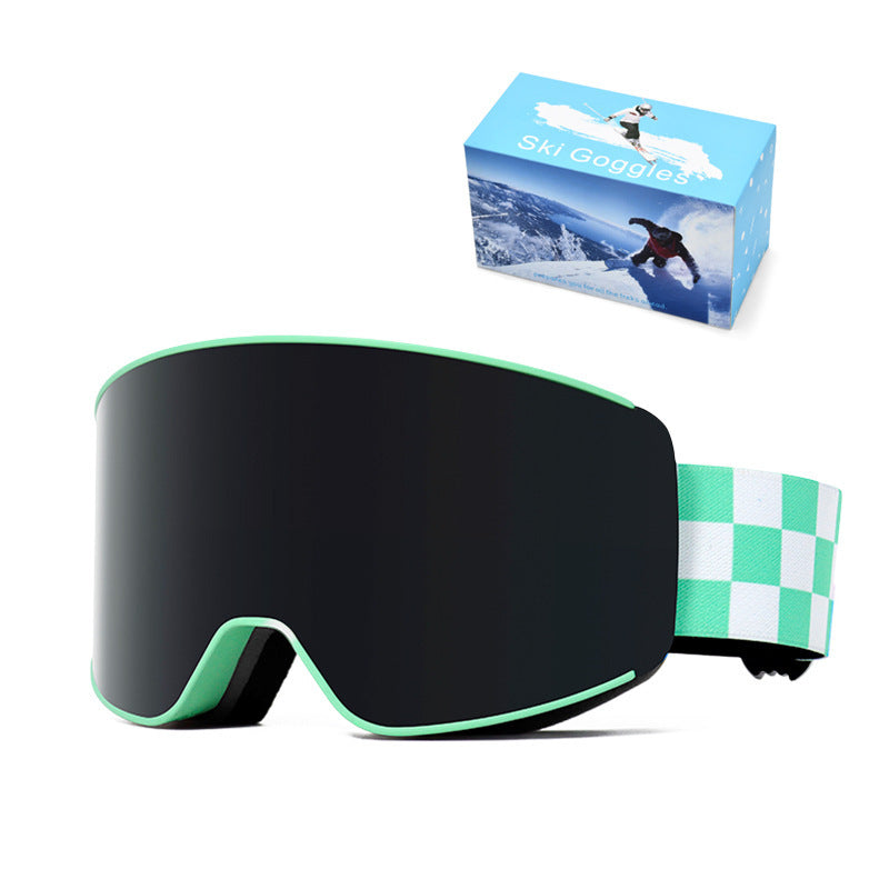Spherical Ski Goggles Double-layer Anti-fog Ski Goggles