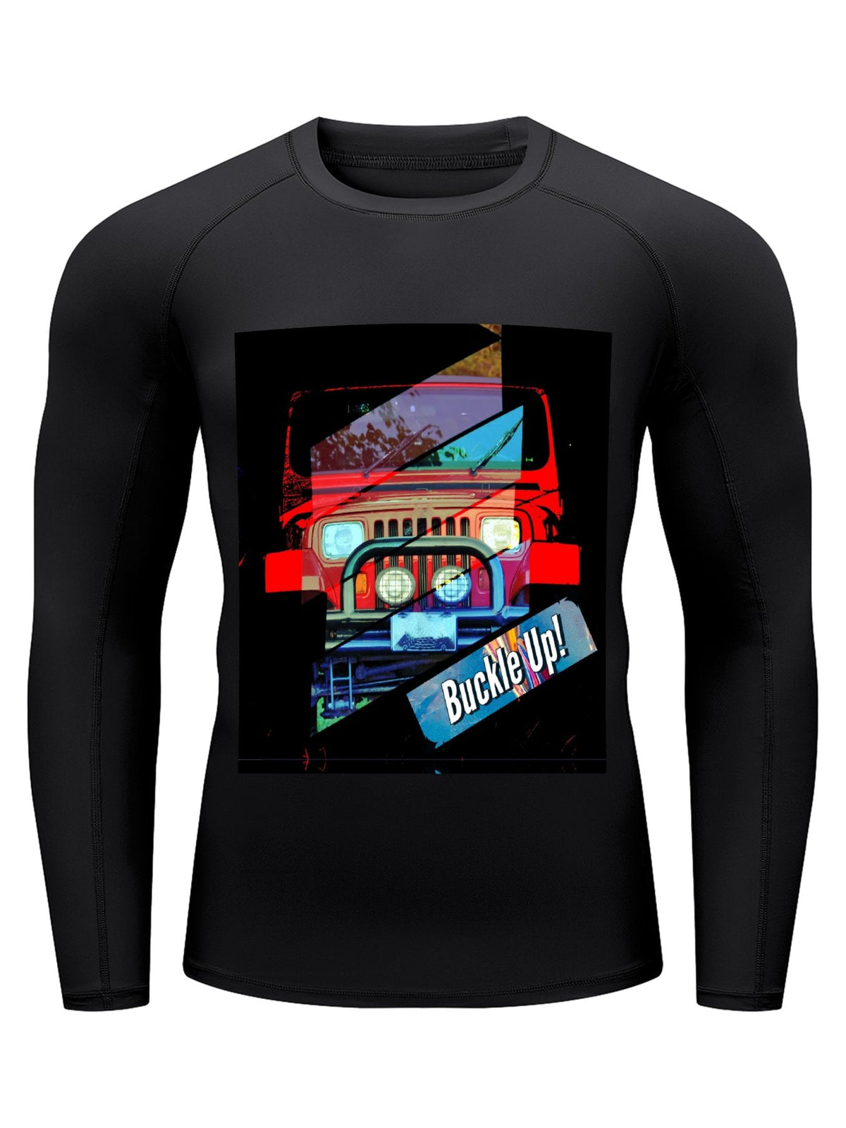 Men's Buckle Up! 4-wheel Drive Long-Sleeve Surfing Top