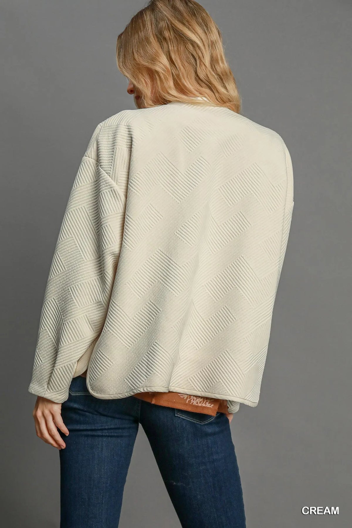 Umgee Textured Jacquard Jacket