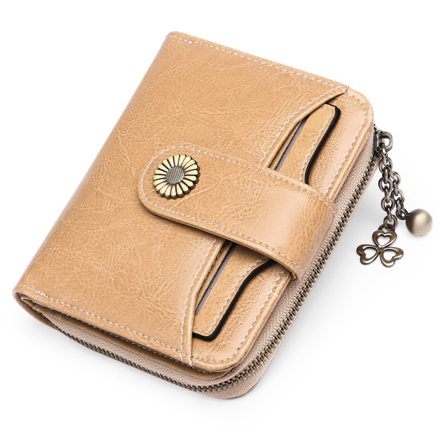 Oil Wax Genuine Leather Wallet