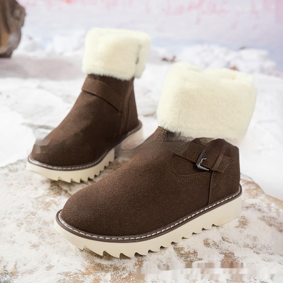 Middle Tube Platform Snow Boots