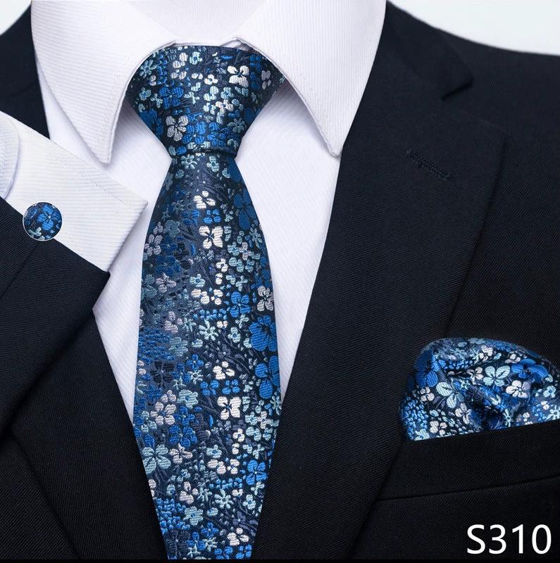 Men's Creative All-match Business Formal Wear Tie Scarf Cufflink Set