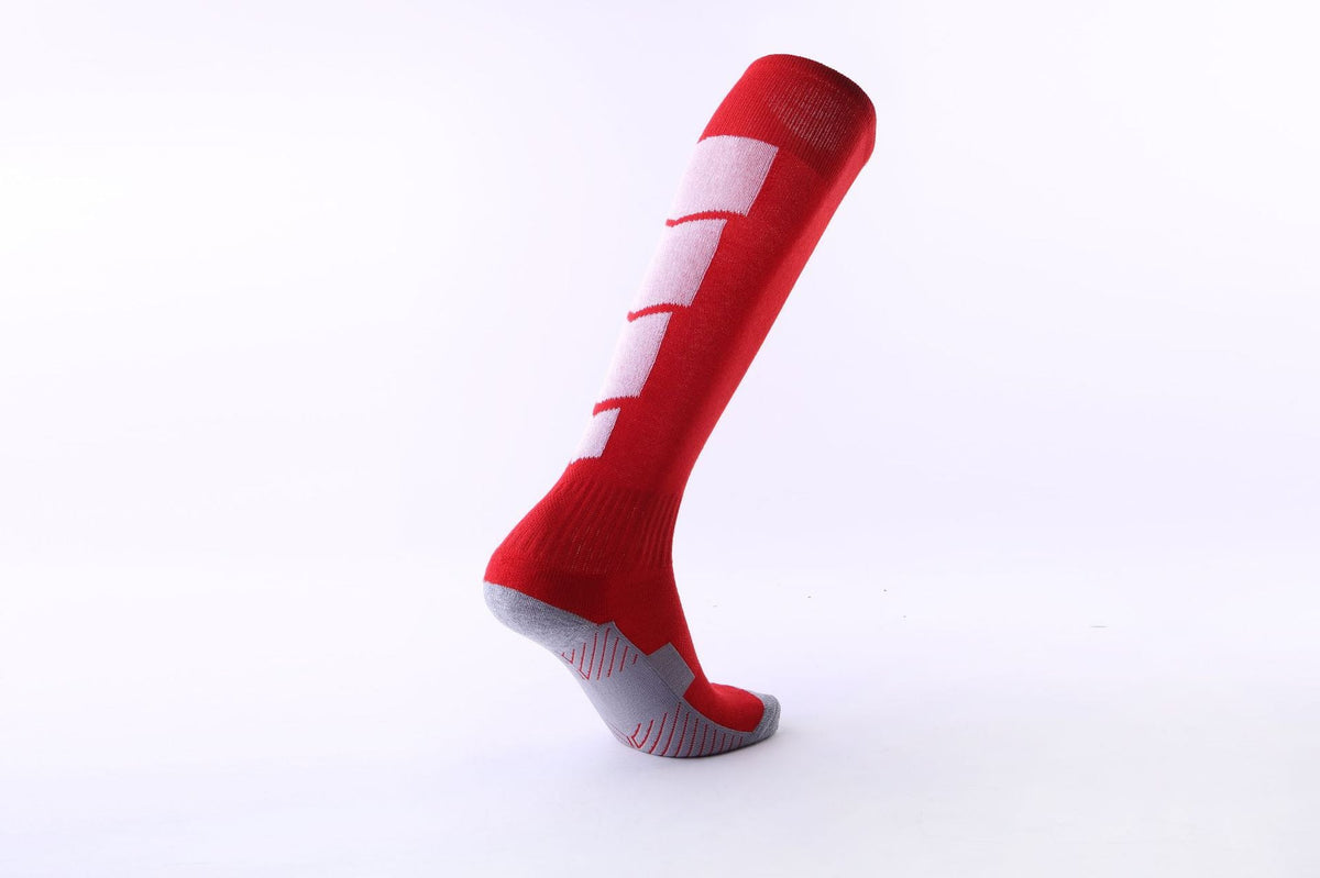 Cross-border Long-tube Sports Socks Thickened Non-slip Towel Bottom Mens Football Training Socks Sweat-absorbent Breathable Professional Football Socks