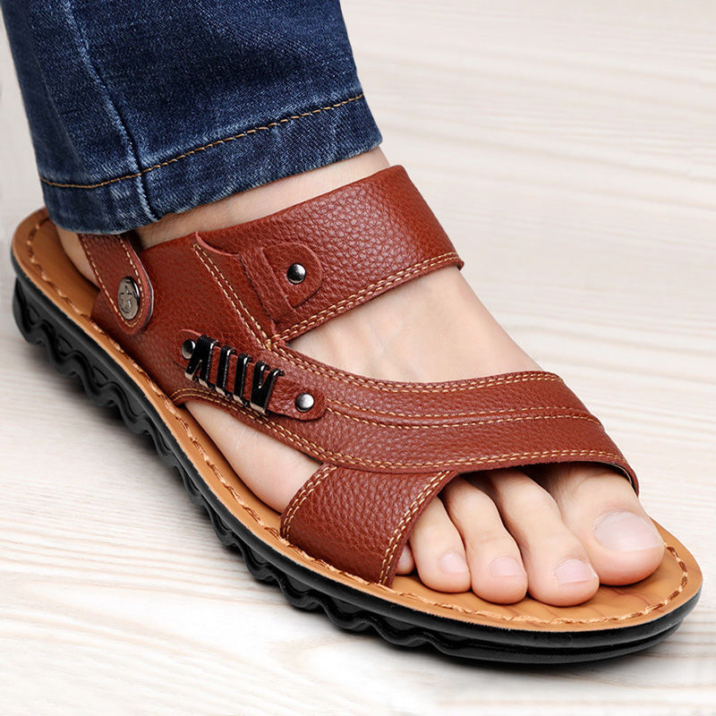 Men's First Layer Cowhide Sandals