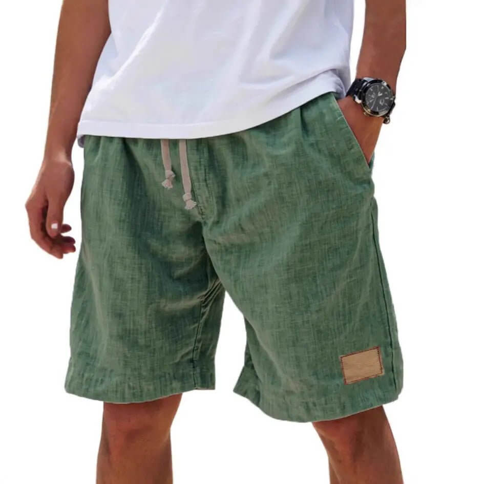 Men's Breathable Linen Holiday Shorts – Retro Loose Fit