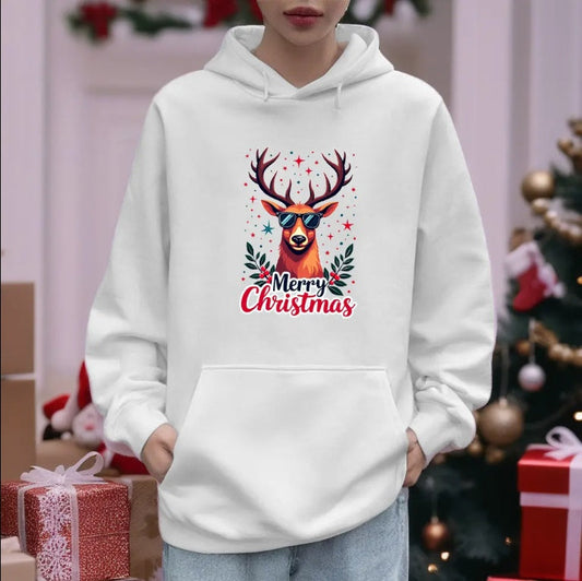 Sudadera con capucha navideña – Sudadera unisex con estampado festivo