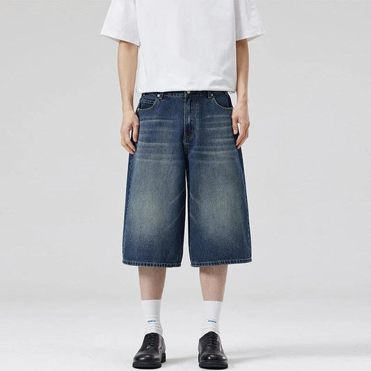 Summer Men And Women Loose Straight Shorts
