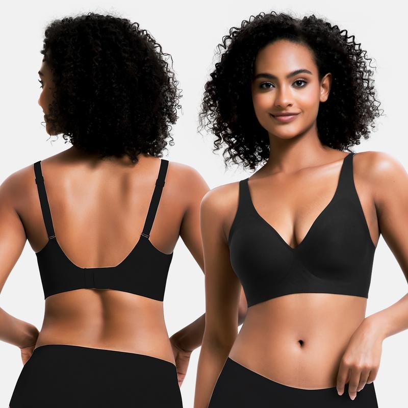 SculptEase™ – Sujetador con realce y comodidad sin aros y escote pronunciado en V