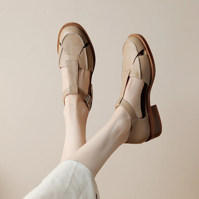 Women's Retro Flat Bottom Sandals