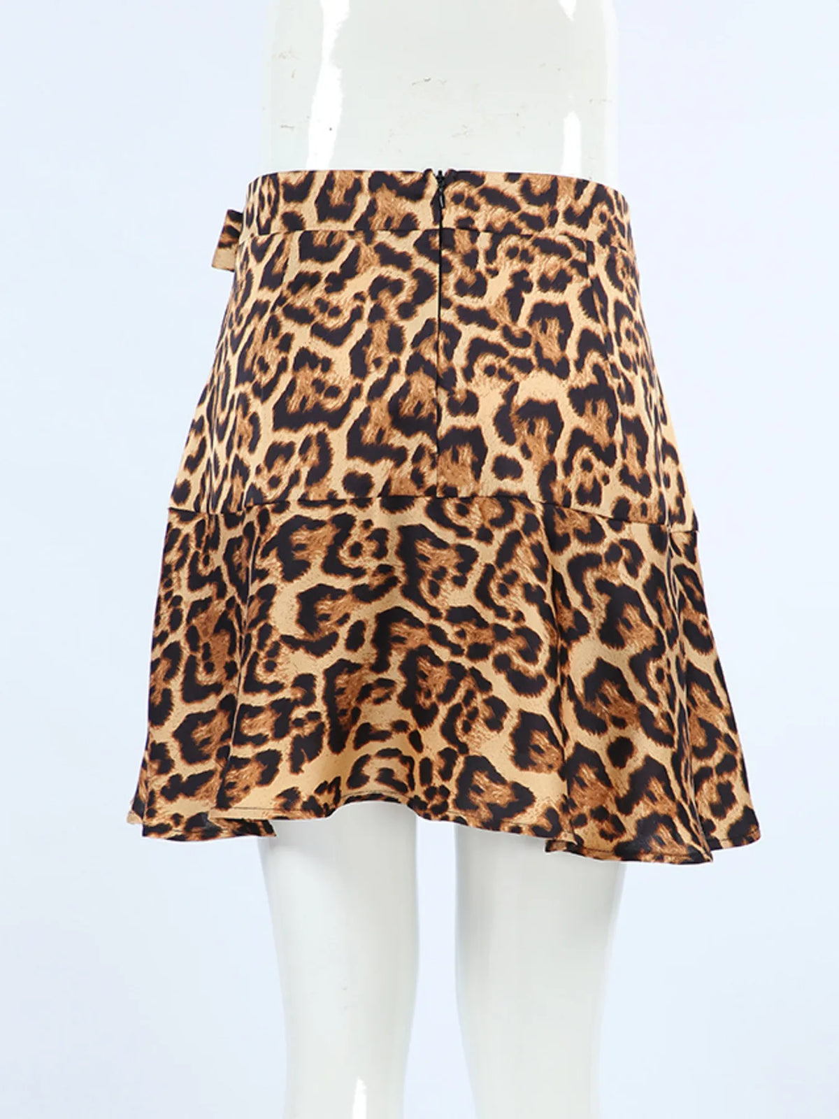 Leopard Print Mini Skirt