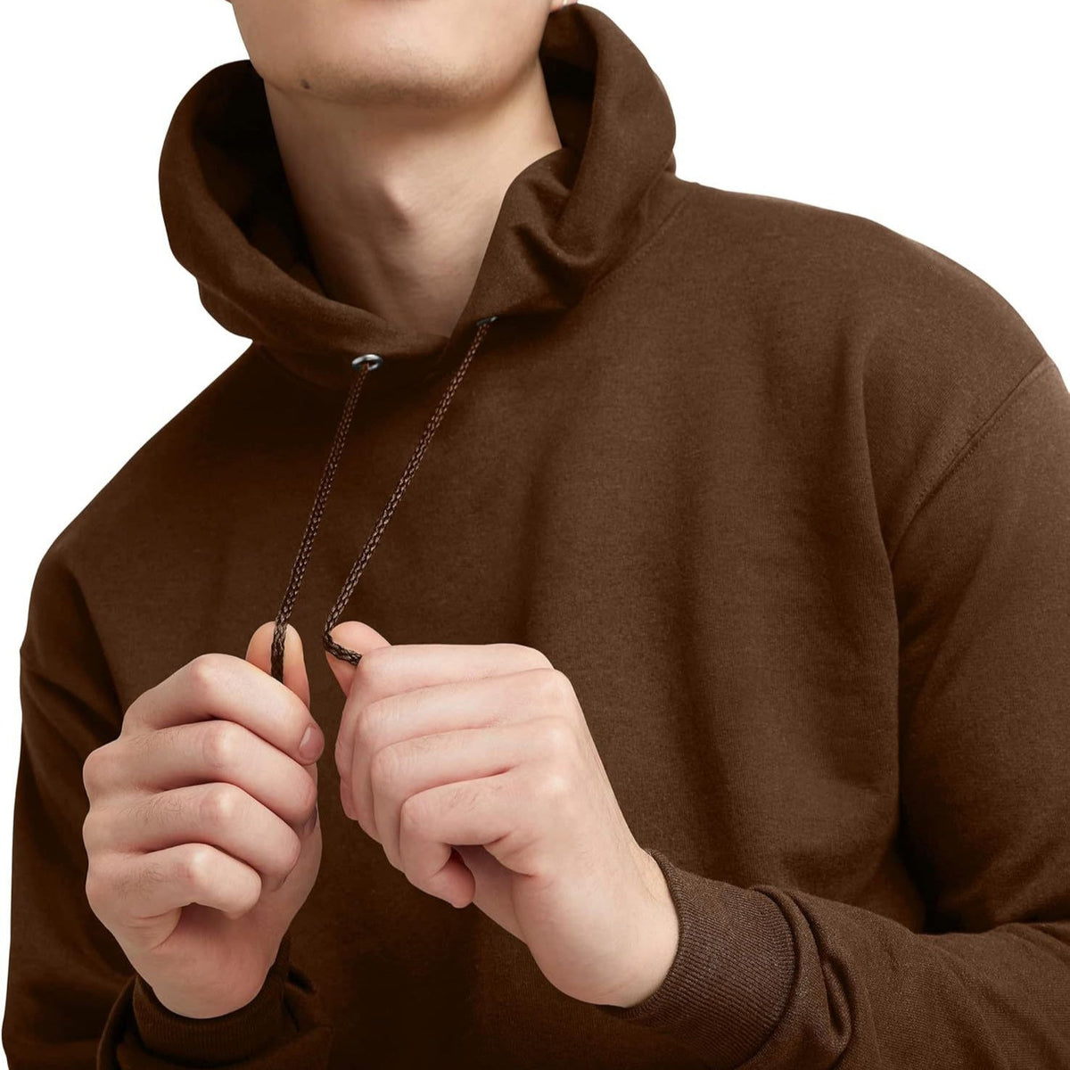 Hooded Sweatshirt With Drawstrings Western Style