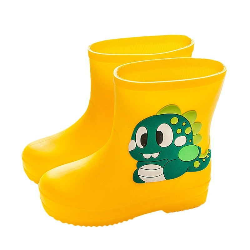 Children's Rain Boots Cartoon Waterproof Short Tube Rain Shoes
