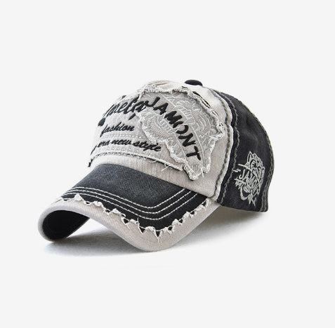 Men's Embroidered Outdoor Leisure Tiger Head Baseball Cap Hat