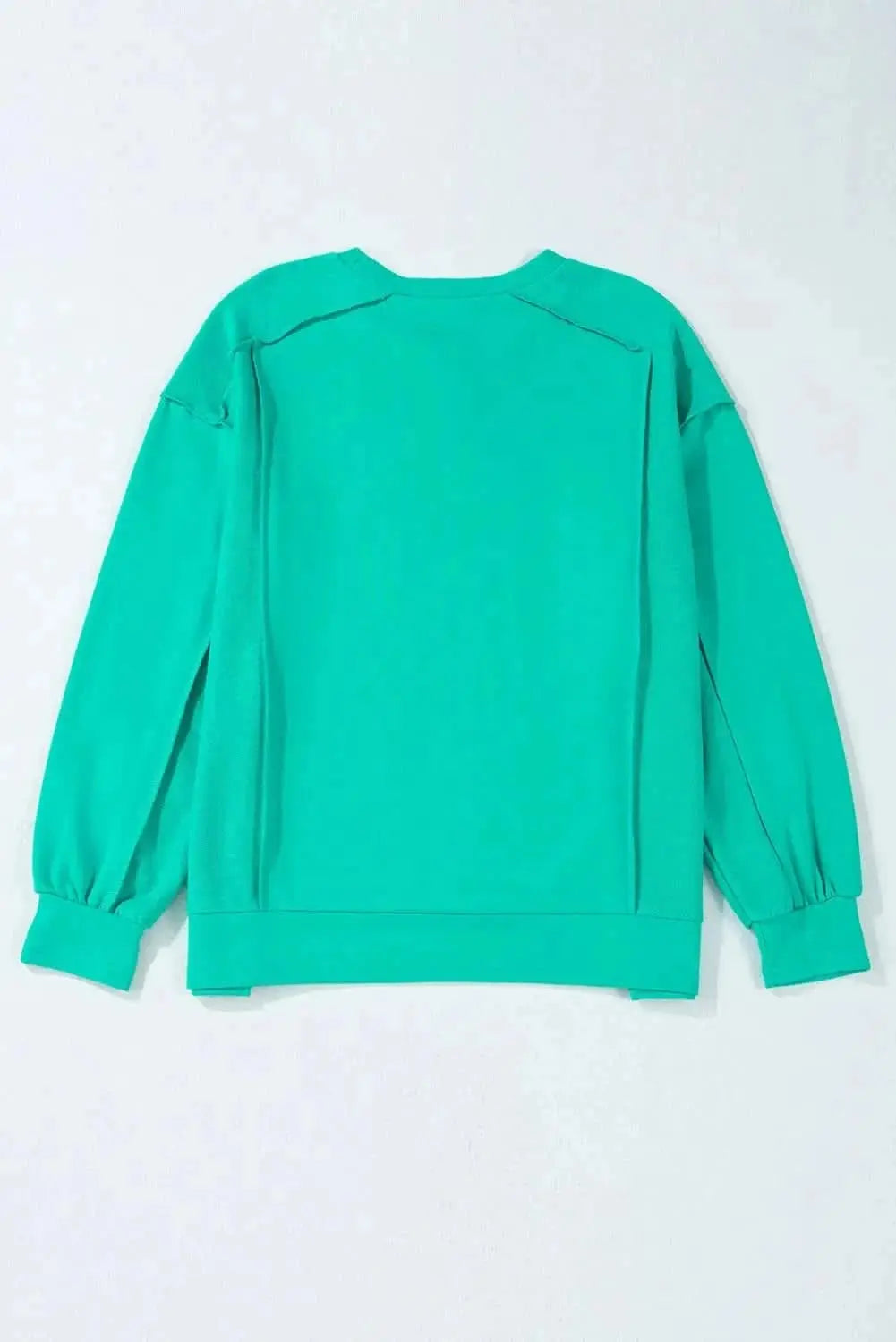 Sweatshirt - Exposed Seam High-Low - Women's Casual Long Sleeve