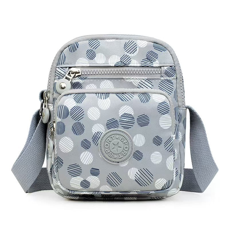 Lightweight Multi-Layer Oxford Cloth Crossbody Fashionable Small Square Bag