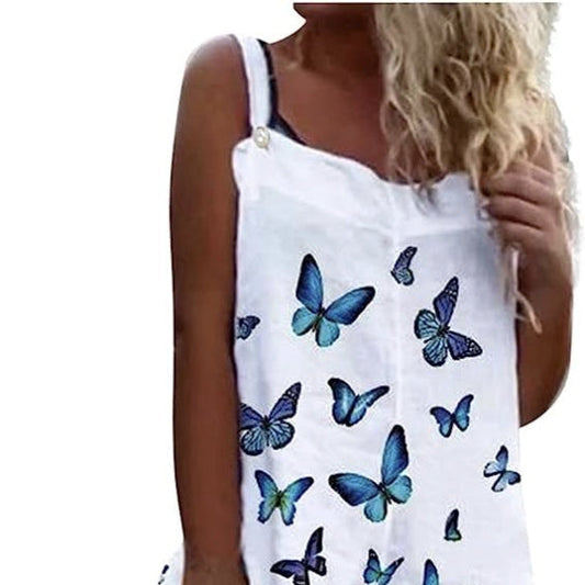Peto de mujer con estampado de mariposas