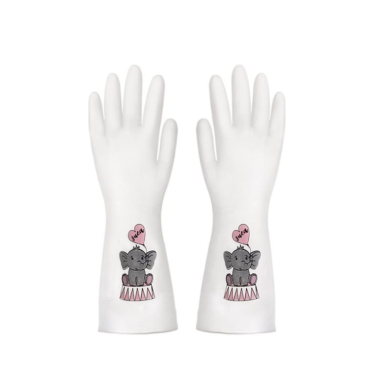Cartoon Household Gloves-Dumbo Series-Shut-Mouth Models-PVC-L Size-1 Pair