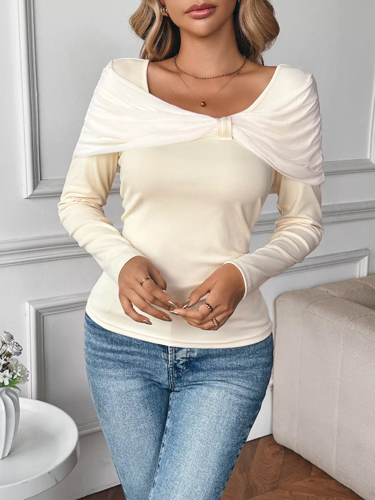 Bow Long Sleeve T-Shirt