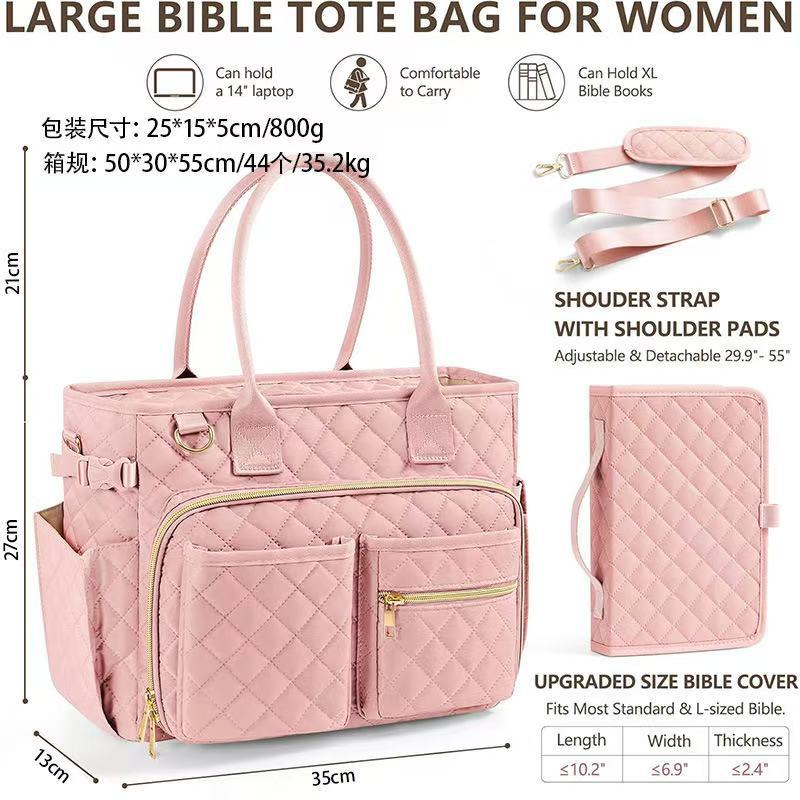 Large Capacity Book Storage Bag Portable Tote Bag For Travel