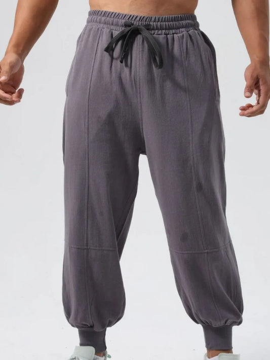Pantalones deportivos jogger para hombre con cordón