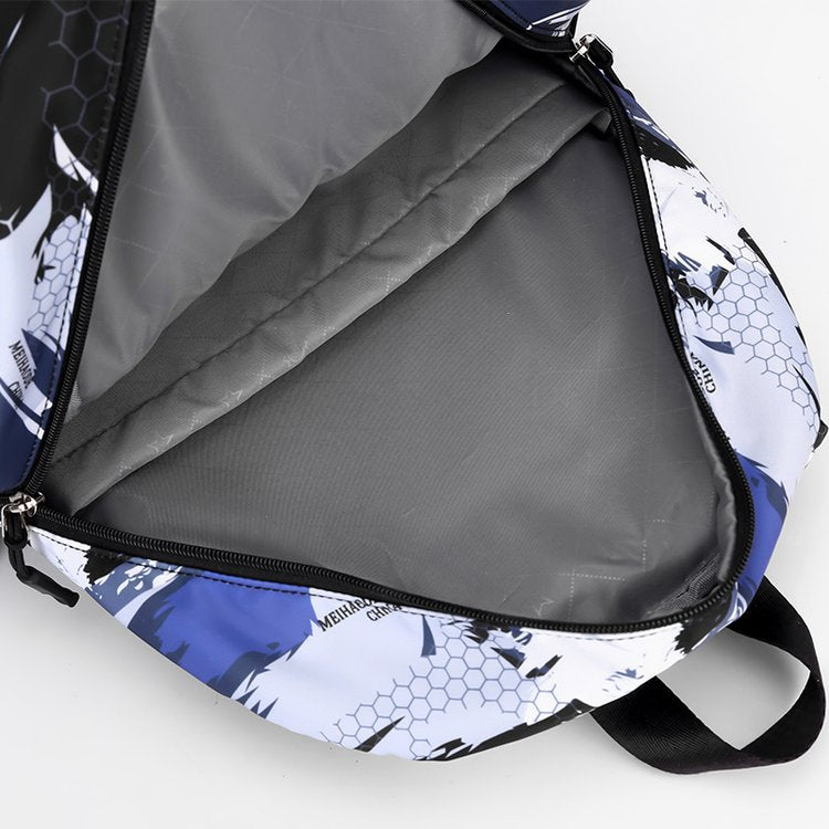 Men's Two-Piece Set Backpack And Chest Bag