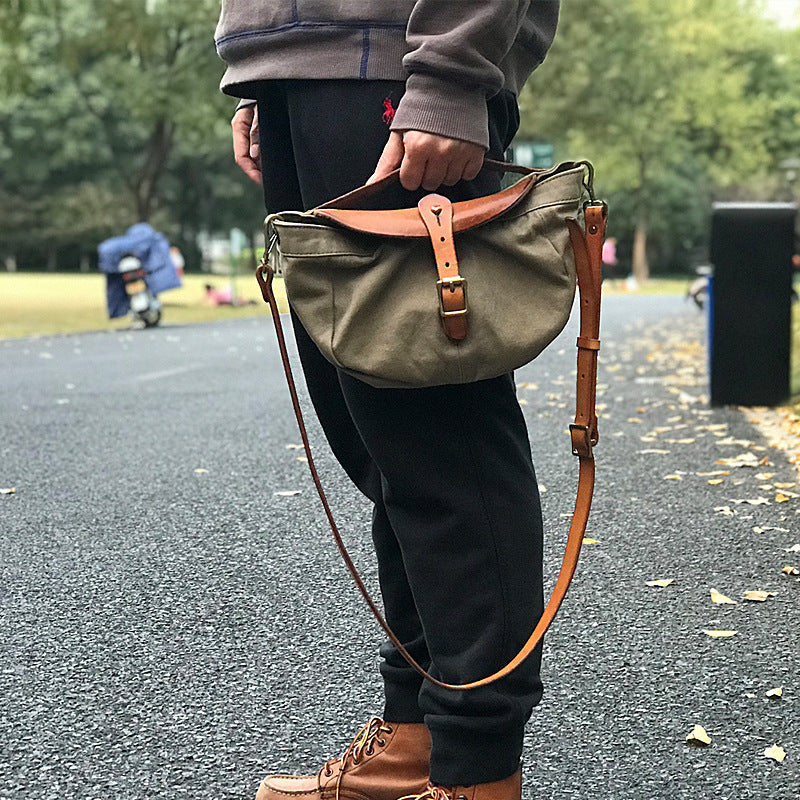 Men's Military Canvas Shoulder Bag