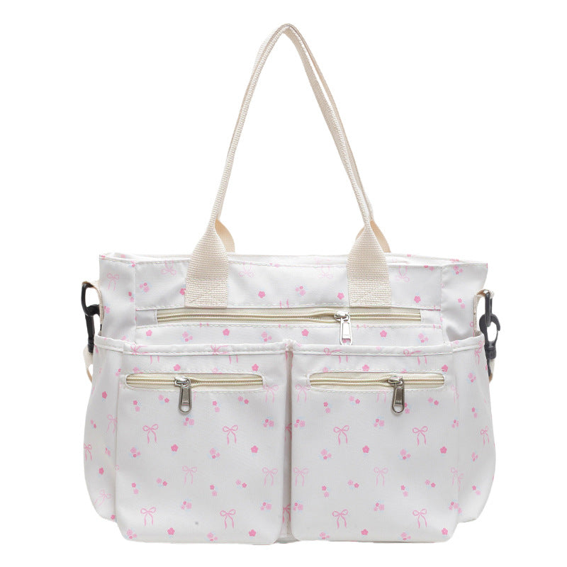 Women's Retro Printed Travel Tote Travel Bag