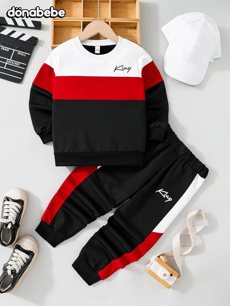 Design Sense Multicolor Hoodie Pants Two-piece Set See size chart under “more details”
