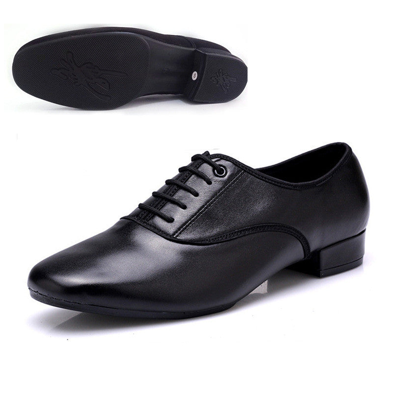 Men's Microfiber Leather Wear-Resistant Dancing Shoes