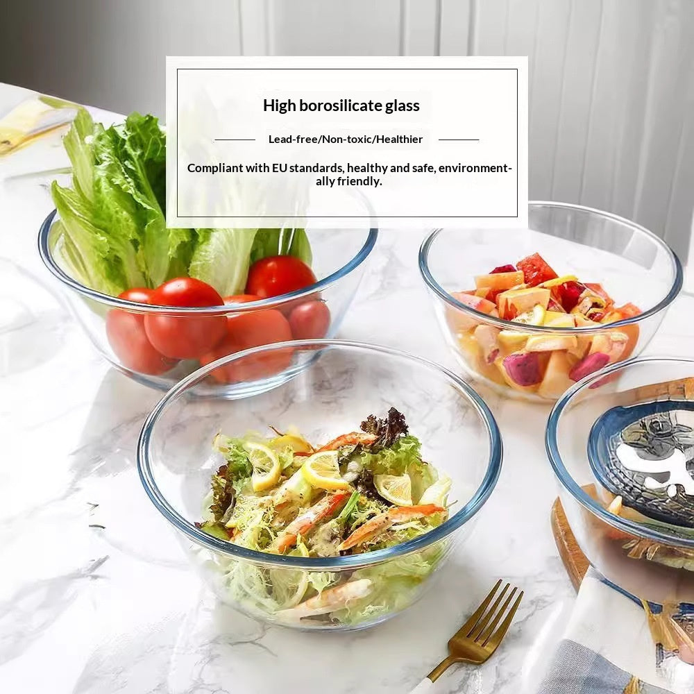 Household High-borosilicate Glass BowlCrystal Glass Instant Noodle Bowl