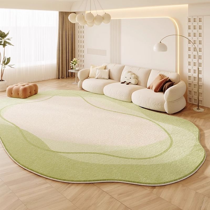 Cream Colored Stain-resistant And Easy To Maintain Cashmere Look Rug