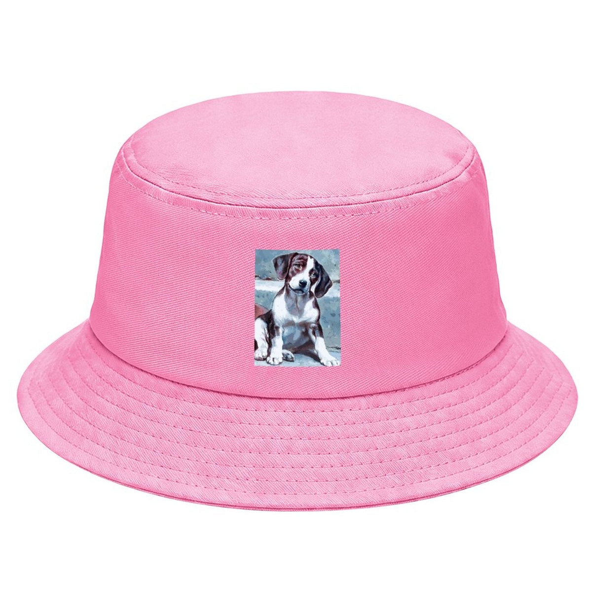 Puzzled Puppy Children’s Bucket Hat (Front Printing)