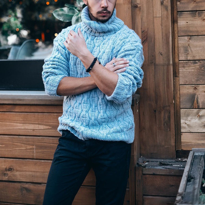 Chunky Knit Sweater, European And American Style