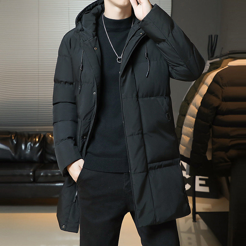 Men's Winter Leisure Warm Hooded Plus Size Men's Cotton Clothing