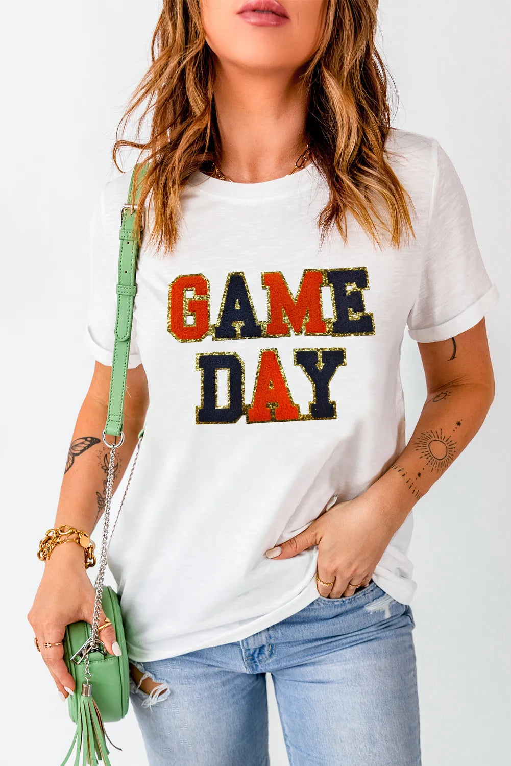 Camiseta de manga corta y cuello redondo GAME DAY