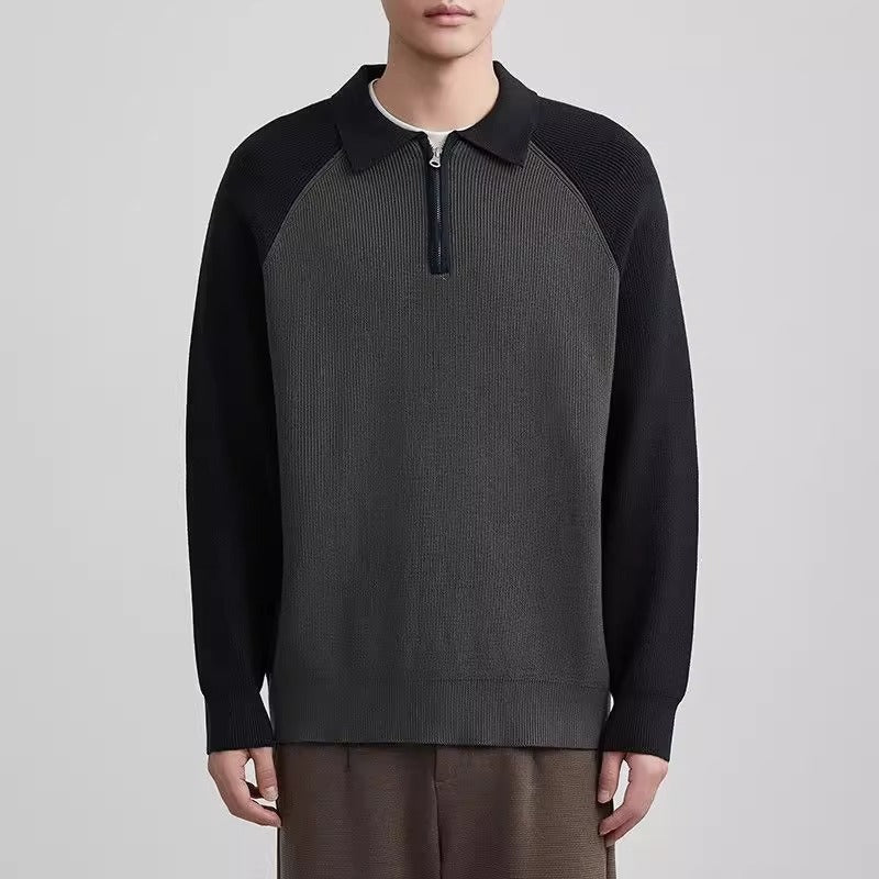 Casual Japanese-style Raglan Long-sleeve Sweater