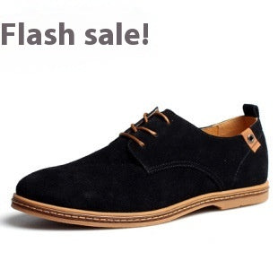 Men's Suede Lace-Up Wedges