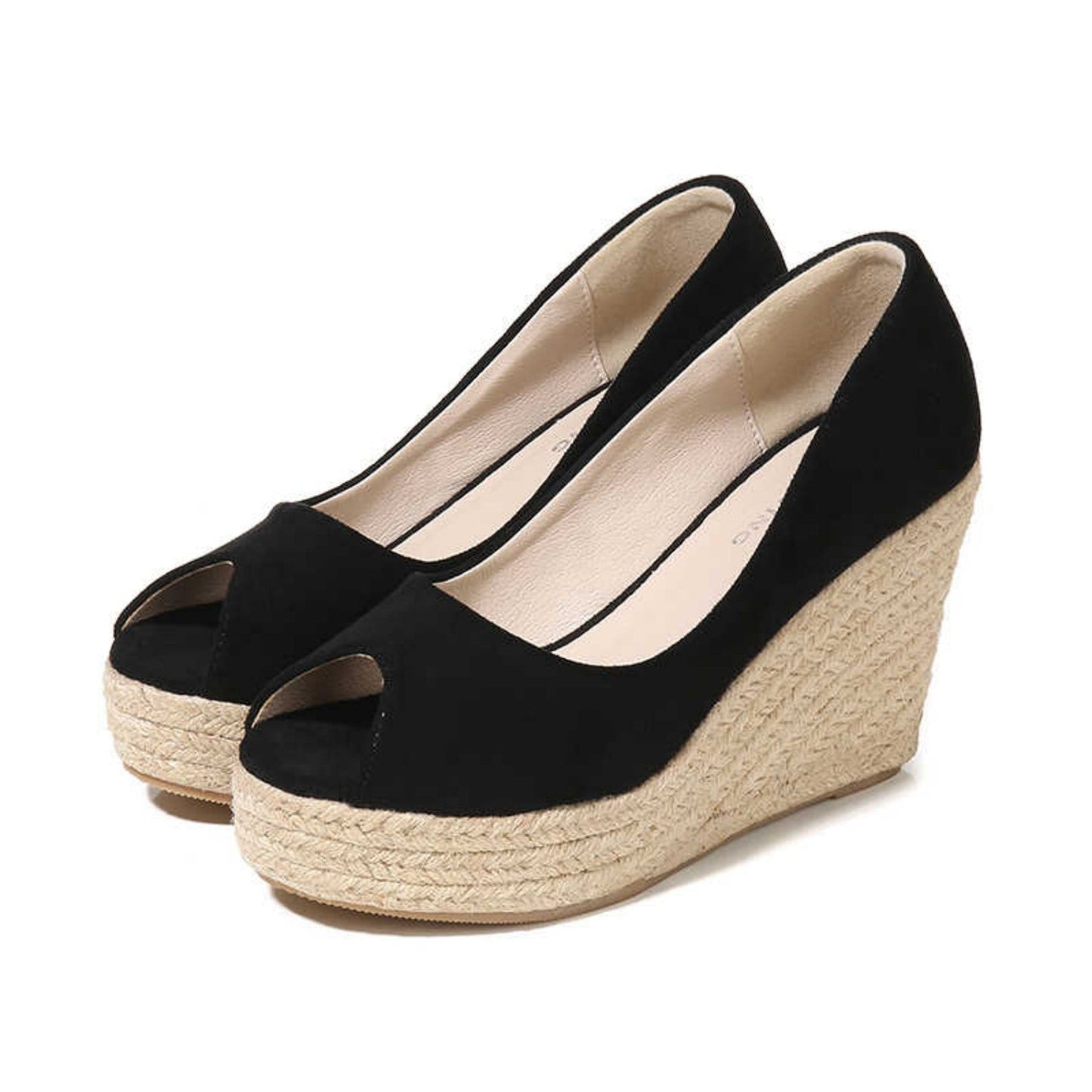 Korean And Slope Heel Fish Mouth Wedges