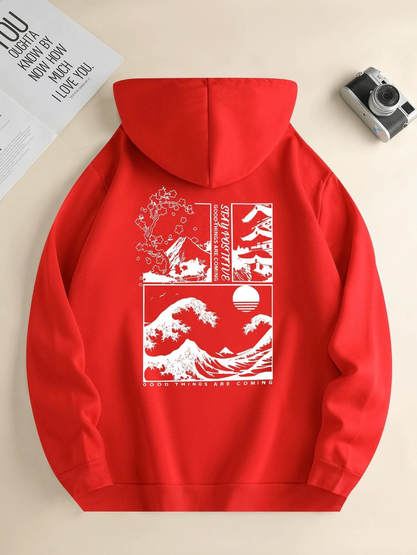 Men's Chic Casual Everyday Drawstring Hoodie