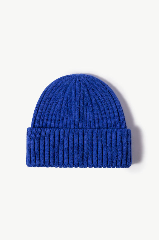 Gorro de punto de canalé