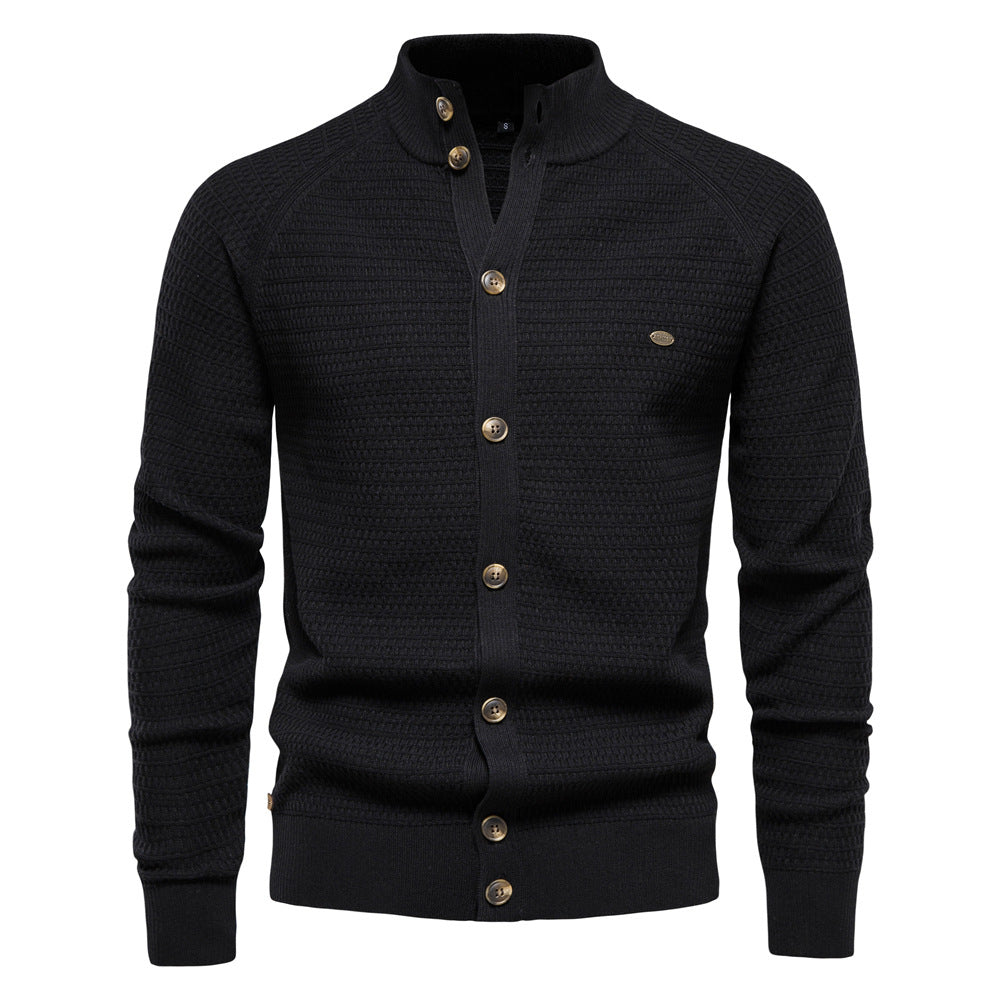 European And American Jacket Cross-border Foreign Trade Autumn And Winter New Cardigan Men's Sweater High Quality Business Sweater Knitted Sweater For Men