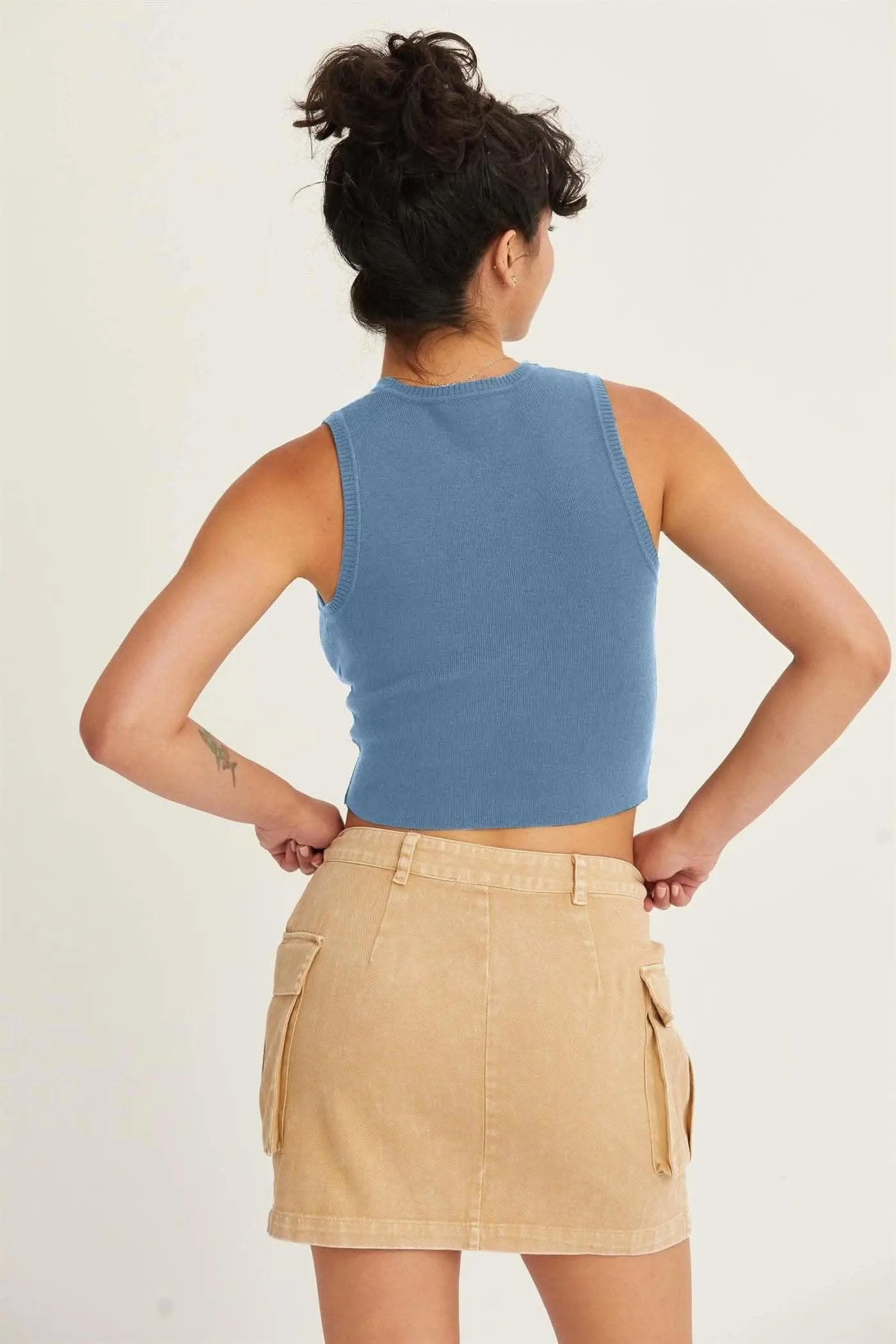 Trendsi Ribbed Cropped Tank Top — Chic Summer Style