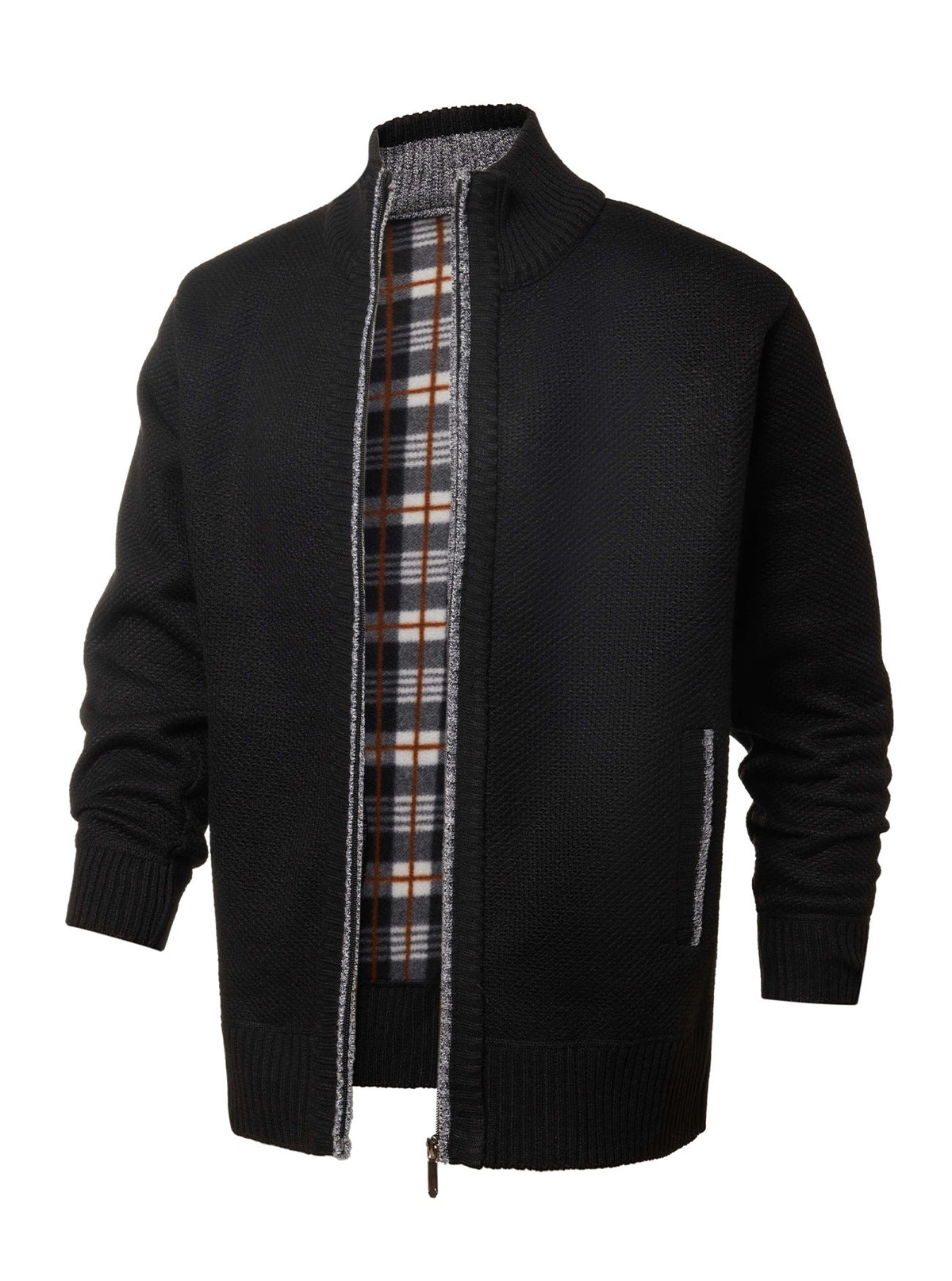 Wholesale Amazon 25 Cross-border Amazon Autumn And Winter Men's High Collar Velvet Thick Sweater Trend Slim Casual Wool